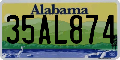 AL license plate 35AL874