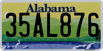AL license plate 35AL876