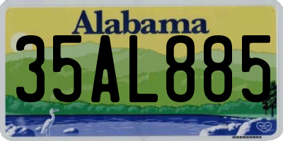AL license plate 35AL885
