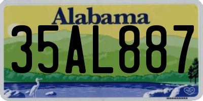 AL license plate 35AL887
