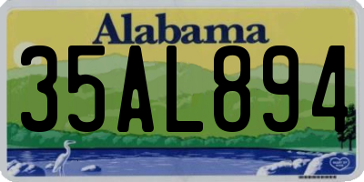 AL license plate 35AL894