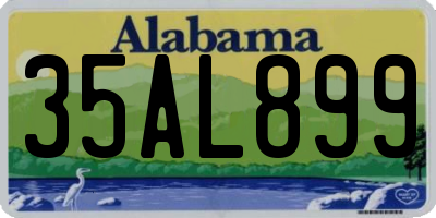 AL license plate 35AL899