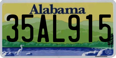 AL license plate 35AL915