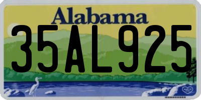 AL license plate 35AL925
