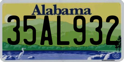 AL license plate 35AL932
