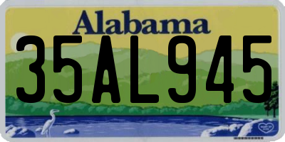 AL license plate 35AL945