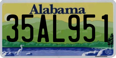 AL license plate 35AL951