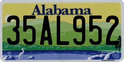 AL license plate 35AL952