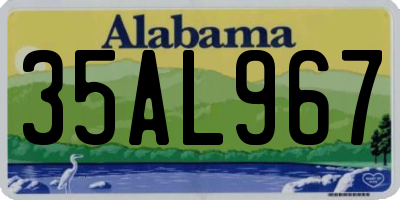 AL license plate 35AL967