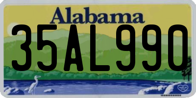 AL license plate 35AL990