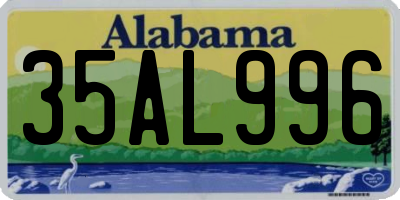 AL license plate 35AL996