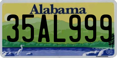 AL license plate 35AL999