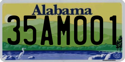 AL license plate 35AM001