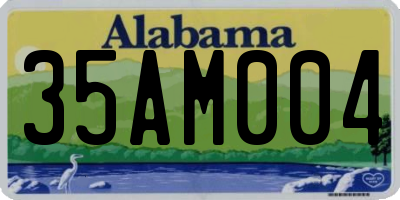 AL license plate 35AM004