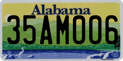 AL license plate 35AM006