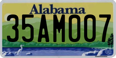 AL license plate 35AM007