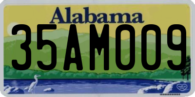 AL license plate 35AM009