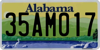 AL license plate 35AM017