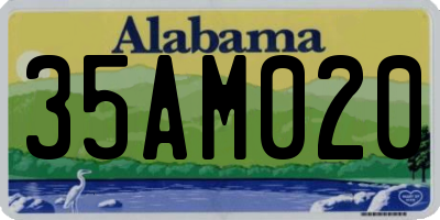 AL license plate 35AM020