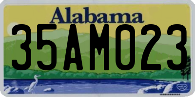 AL license plate 35AM023