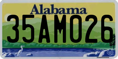 AL license plate 35AM026