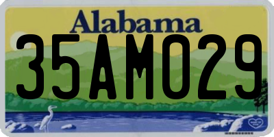 AL license plate 35AM029