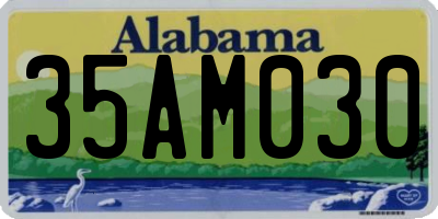 AL license plate 35AM030