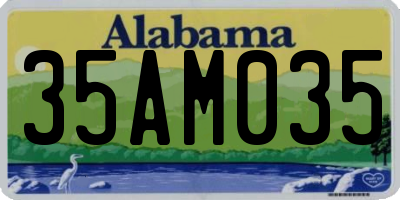 AL license plate 35AM035