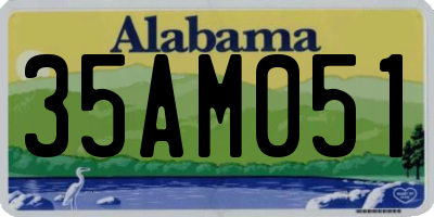 AL license plate 35AM051