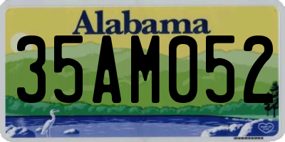 AL license plate 35AM052