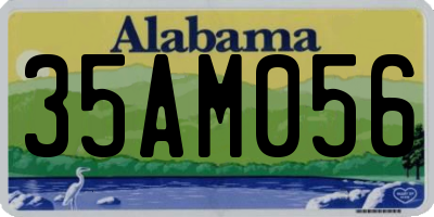 AL license plate 35AM056