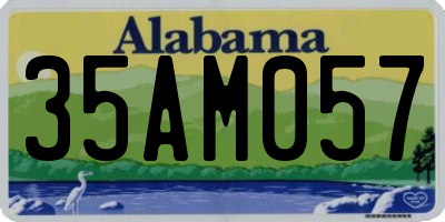 AL license plate 35AM057