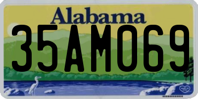 AL license plate 35AM069