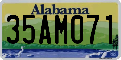 AL license plate 35AM071