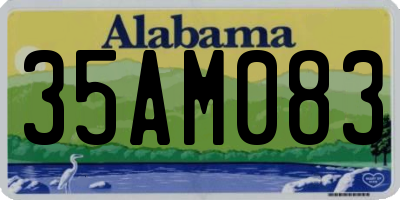 AL license plate 35AM083
