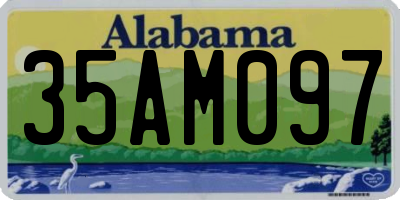 AL license plate 35AM097