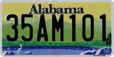 AL license plate 35AM101