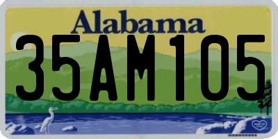 AL license plate 35AM105