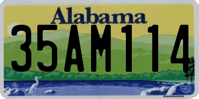 AL license plate 35AM114