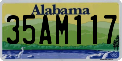 AL license plate 35AM117