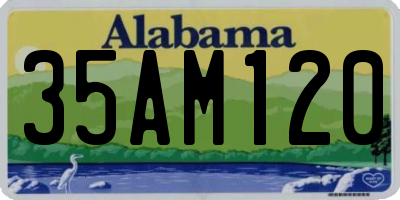 AL license plate 35AM120