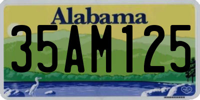 AL license plate 35AM125