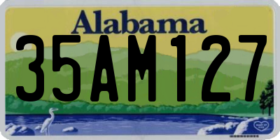 AL license plate 35AM127