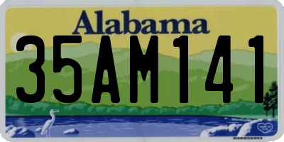 AL license plate 35AM141