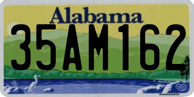 AL license plate 35AM162