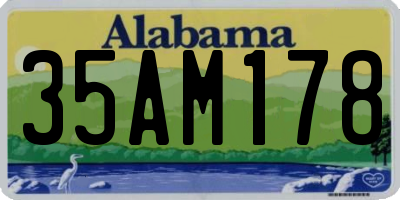AL license plate 35AM178