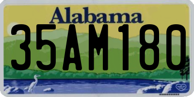 AL license plate 35AM180