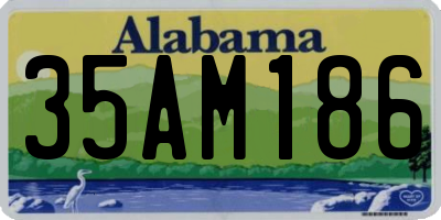 AL license plate 35AM186