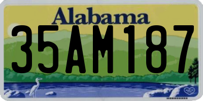 AL license plate 35AM187
