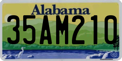 AL license plate 35AM210